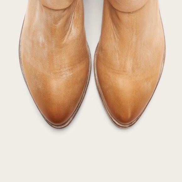 Frye Women’s Ray Harness Back Zip Bootie Tan - Picture 12 of 16